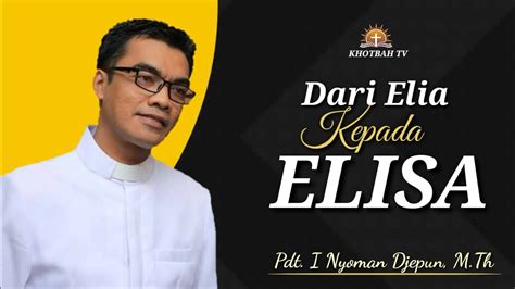 Khotbah Minggu 22 Oktober 2023 2 Raja Raja 2 1 5 Pdt I Nyoman