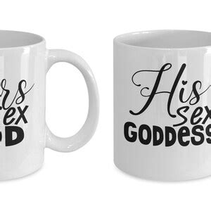 His Hers Mugs I Love Sex Couple Mug Set Valentine S Etsy