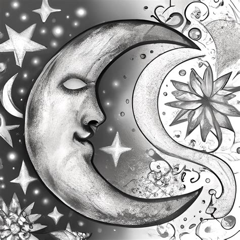 Crescent Moon Drawing Pencil