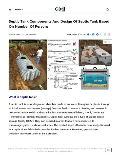 Septic Tank Components And Design Of Septic Tank Pdf Sewage Treatment Septic Tank