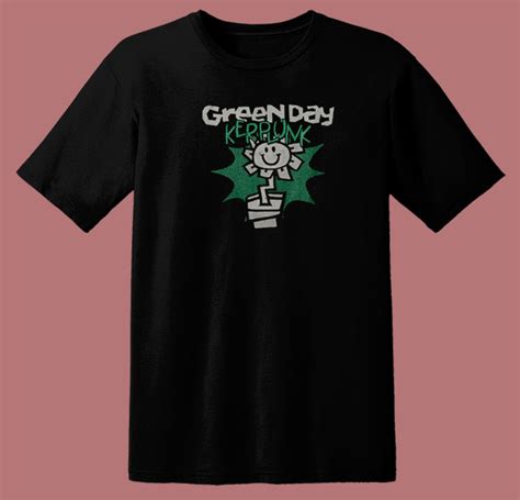 Kerplunk Green Day Flower 80s T Shirt Style | Mpcteehouse.com