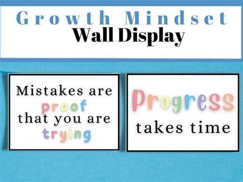 Growth Mindset Wall Display Teaching Resources In 2022 Growth