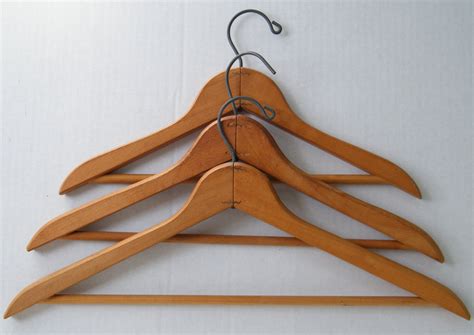 Vintage Wood Clothes Hangers Coat Hanger Nyc Advertising Etsy