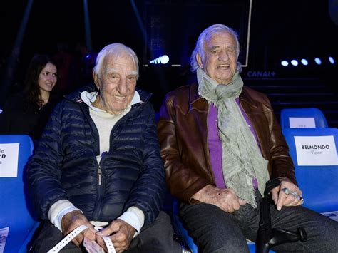 Photo Charles G Rard Et Jean Paul Belmondo Au Match De Boxe La