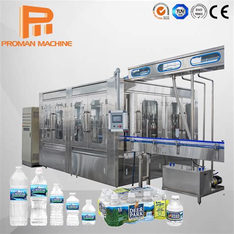 Automatic Plastic Bottled Drinking Mineral Water Bottling Line Plant