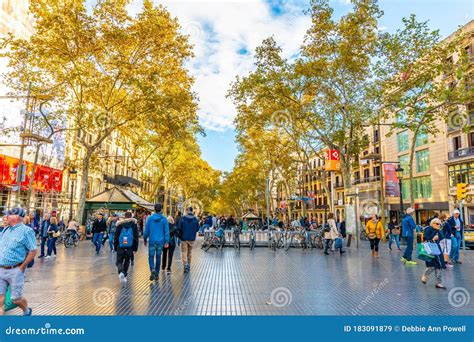 La Rambla Las Ramblas In Barcelona Editorial Stock Image Image Of