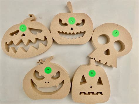 Halloween Spooky Wood Cutouts Etsy