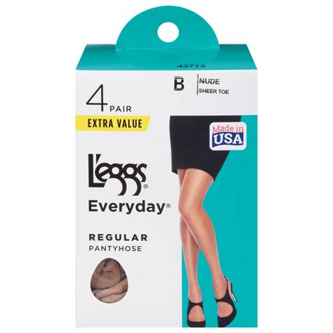 Save On L Eggs Everyday Pantyhose Nude Sheer Toe Regular Size B Order Online Delivery Stop Shop