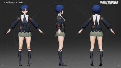 belle skin render   higara zenlesszonezero zzzero zzz