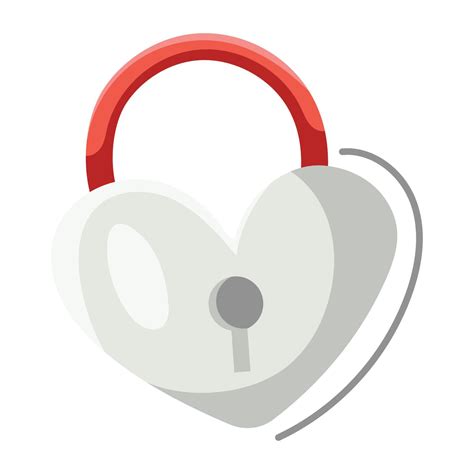 Trendy Heart Lock 18868721 Vector Art At Vecteezy