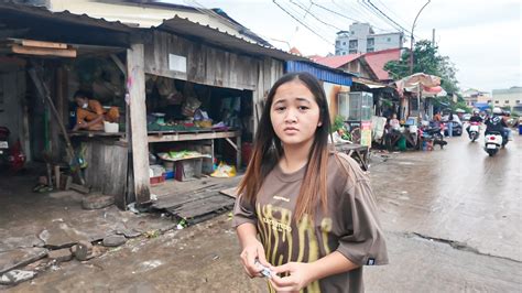 Real Life Stories Road Collapse And Poverty Life Near Canal In Phnom