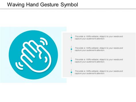 Waving Hand Gesture Symbol Ppt Powerpoint Presentation Slides