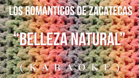 Los Rom Nticos De Zacatecas Belleza Natural Karaoke Youtube