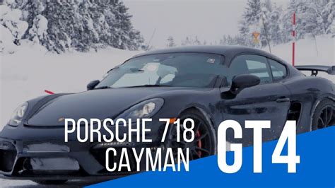 Comingsoon Porsche 718 Cayman GT4 Runs Naked In The Snow