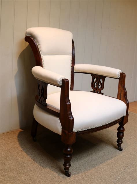 Late Victorian Walnut Armchair Antiques Atlas