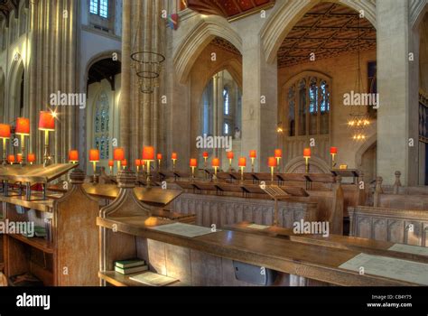 Interior view of St Edmundsbury Cathedral, Bury St Edmunds, UK Stock ...