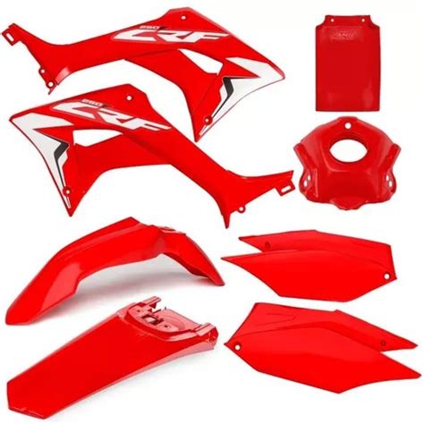 Kit Plastico Completo Crf 250 F Amx Adesivo Brinde Cross