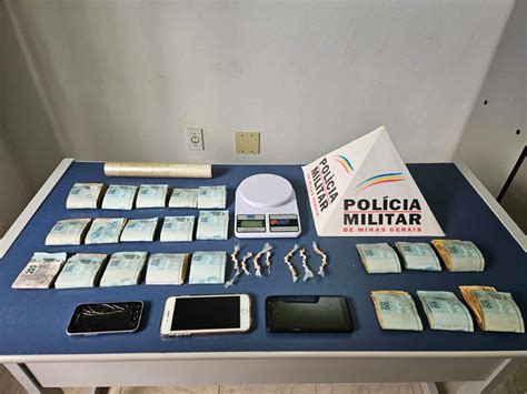 Portal Caparaó Traficante preso 41 pedras de crack balança e