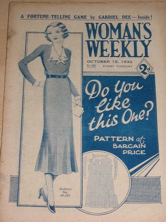 Tilleys Vintage Magazines Womans Weekly Magazine October