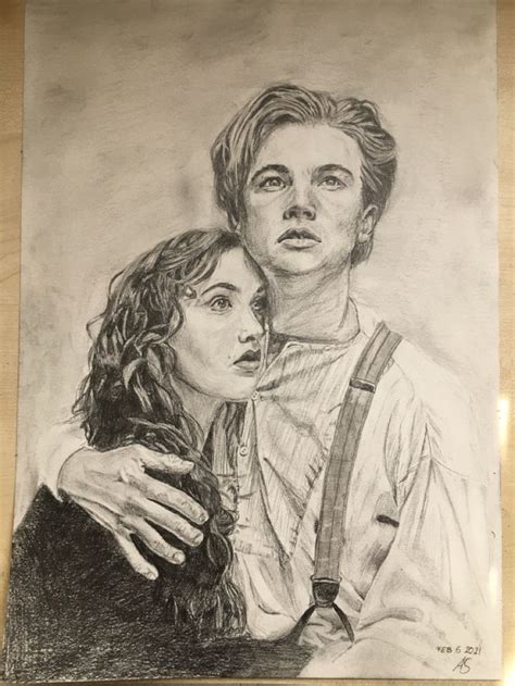 Titanic Drawing Jack And Rose Titanic Drawing Drawings Sketches