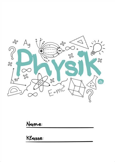 Ausmalbilder Deckblatt Chemie 5 Klasse Physik Deckblatt Zum Ausmalen