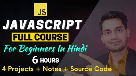 Complete Javascript In Hindi Javascript Full Course Javascript