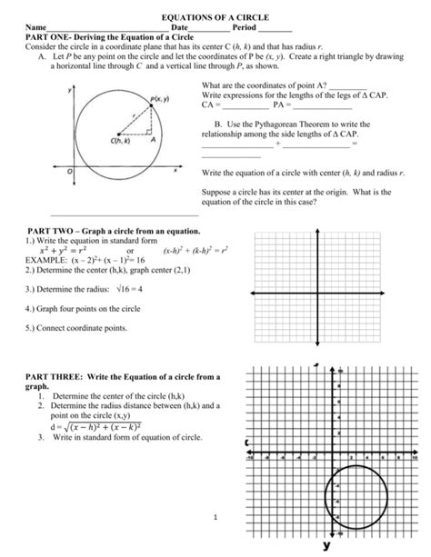 What Is The Equation Of A Circle With Radius 16 And Center 2 5