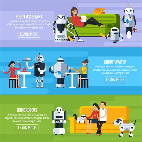 Artificial Intelligence Horizontal Banners 472395 Vector Art at Vecteezy