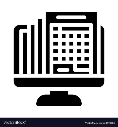 statement expertise glyph icon royalty  vector image