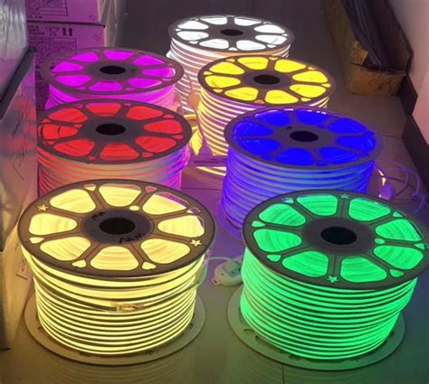 Outdoor 200ft Led Neon Multiple Colors 12v Flexible Smd 5050 Rgb Rgbw