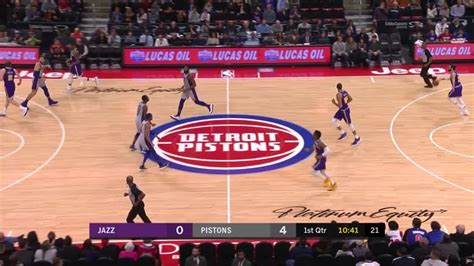 1st Quarter One Box Video Detroit Pistons Vs Utah Jazz Youtube