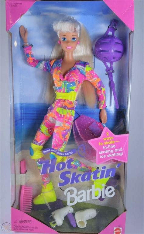 Brand New Sealed Mattel Barbie 13511 Hot Skatin Doll 1994 Inline Ice Skating 3775184282