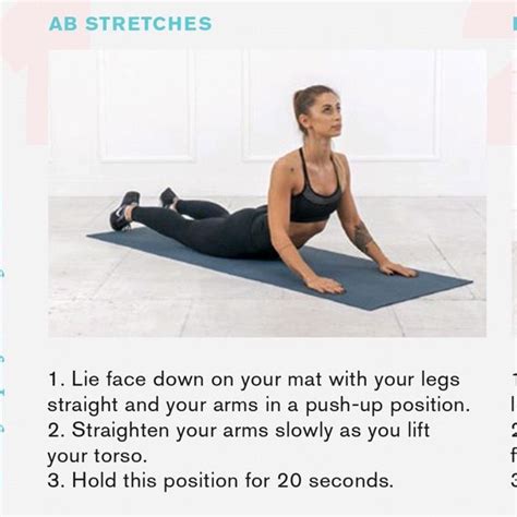 Ab Stretches By Lily Rinehart Mann Exercise How To Skimble