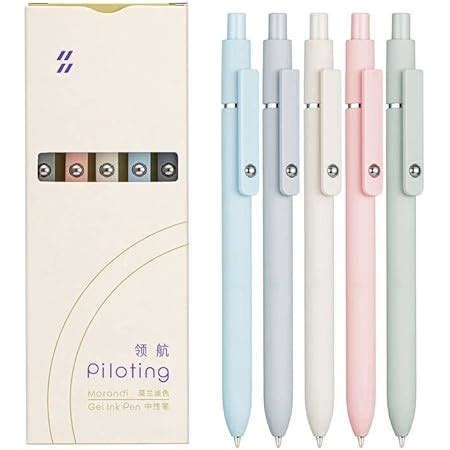 Amazon 5PCS Zennyth Retractable Gel Pens With Extra Refills Set