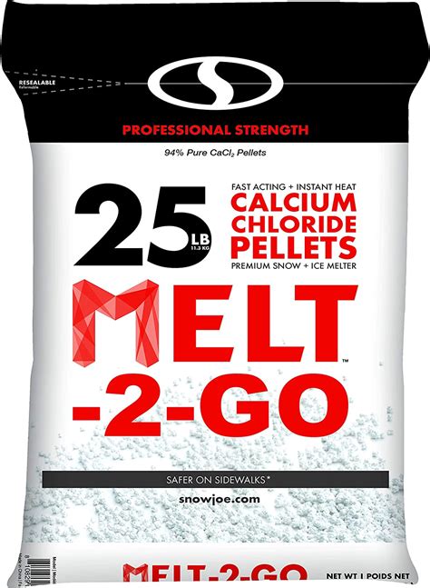 Amazon AZ 25 CCP Melt 2 Go 94 Pure Calcium Chloride Pellet Ice