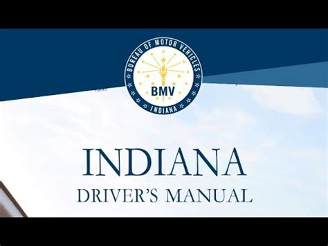 Indiana Driver S Manual Audio Video Book V Hd Bookmarked