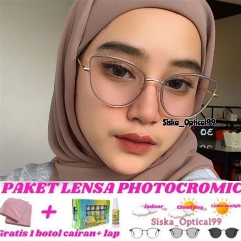 Jual Frame Kacamata Cat Eye Wanita Kacamata Photocromic Kacamata