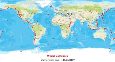 Volcanoes In The World Map