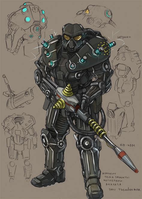 enclave tesla powerarmor by TugoDoomER on DeviantArt