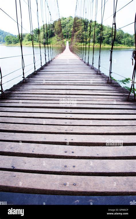 Long Wood Bridge Stock Photo Alamy