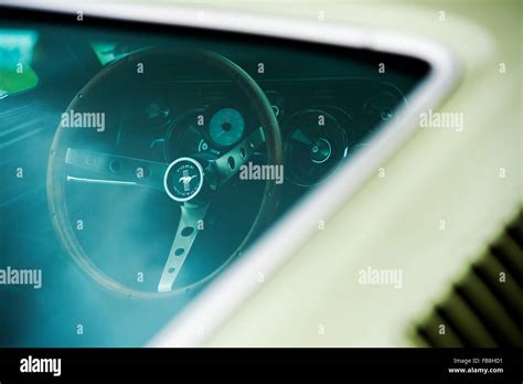 1960s Ford Mustang interior. Classic American car Stock Photo - Alamy