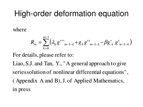 Ppt Basic Ideas Of The Homotopy Analysis Method Powerpoint