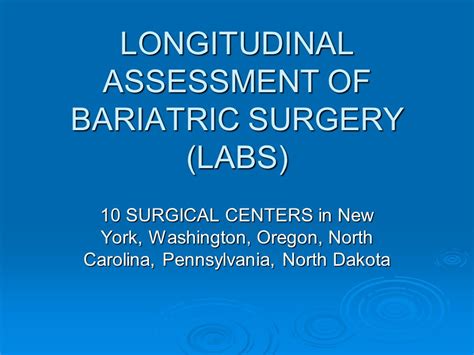 Bariatric Surgery Multidisciplinary Team Focus On The Whole Patient