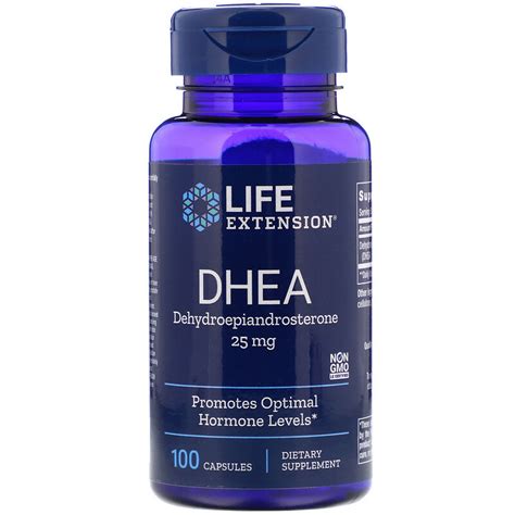 Life Extension Dhea 25 Mg 100 Capsules Iherb