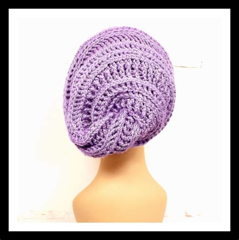 Crochet Pattern For Mobius Slouchy Beanie For Women Twisted Design