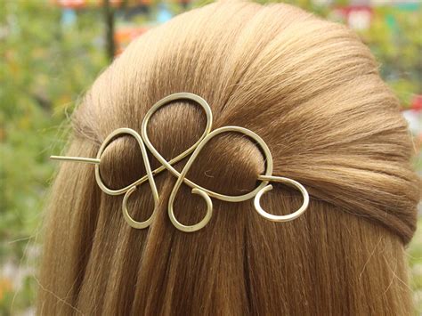 Épingle de cheveux en spirale clip de cheveux en laiton Etsy