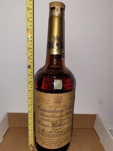 1946 1 Gallon Bottle Of Canadian Club R Whiskey