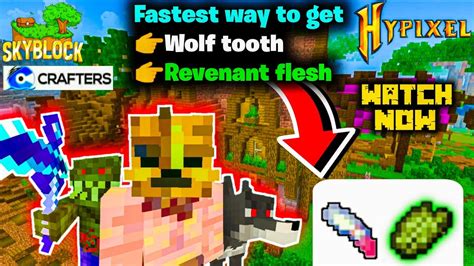 How To Get Revenant Flesh And Wolf Tooth In Crafters Mc Easy Way