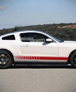 Side Rocker Stripe Kit Sticker Decal Compatible With Ford Mustang