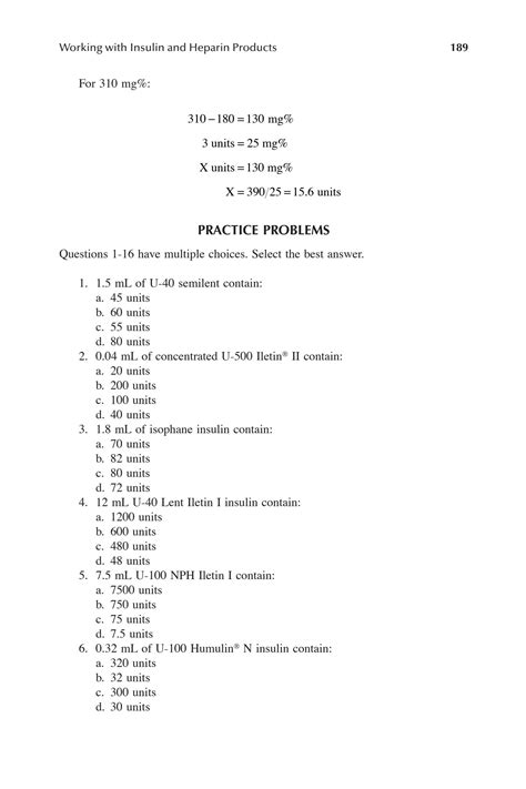 SOLUTION Essential Math And Calculations For Pharmacy Technicians 21